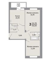 Лот: 3706069. Фото: 2. Продам 2 комн. Графитная д.4 ж... Продажа