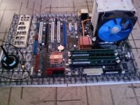 Лот: 4826249. Фото: 3. Материнка Asus P5K-E WiFi +Проц... Компьютеры, оргтехника, канцтовары