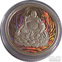 Лот: 18572793. Фото: 3. Будда серебряный жетон. Коллекционирование, моделизм