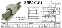 Лот: 3110608. Фото: 2. Линейные направляющие SBR16 для... Сварка и резка
