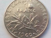 Лот: 16242415. Фото: 2. Монета Франции 1 франк, 24 мм. Монеты