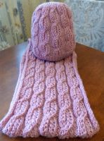 Лот: 8037540. Фото: 2. Шапочка, шарф-хомут, ручная работа. Вязание, шитье