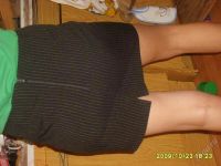 Лот: 149129. Фото: 2. Юбка черная в полоску Clockhouse... Женская одежда