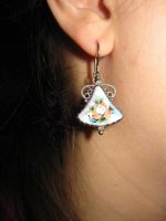 Лот: 3757450. Фото: 3. серьги и подвеска финифть, скань... Красноярск