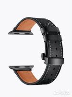 Лот: 21235705. Фото: 2. Ремешок Apple Watch 44мм черный... Часы, аксессуары
