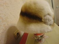 Лот: 3615777. Фото: 5. Шапка норковая, новая, светлая...