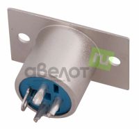 Лот: 19187920. Фото: 2. Разъем XLR штекер, на корпус... Радиодетали  (электронные компоненты)