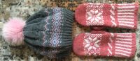 Лот: 20657183. Фото: 2. Комплект зимний (шапочка + рукавички... Женская одежда