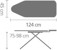 Лот: 17129075. Фото: 3. Гладильная доска Brabantia PerfectFlow... Домашний быт