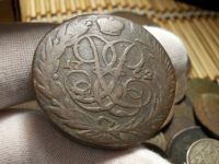Лот: 17145521. Фото: 2. Редчайшие 5 копеек 1762(!!!) года... Монеты