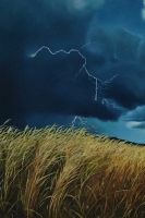 Лот: 25364070. Фото: 2. Картина масло холст " перед дождем... Изобразительное искусство