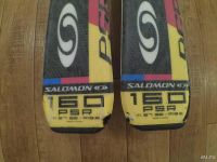 Лот: 8231111. Фото: 2. Горные лыжи Salomon 160cm + палки... Лыжи