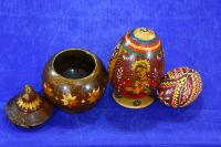Лот: 17518479. Фото: 6. 3 Статуэтки Деревянное раритетное...