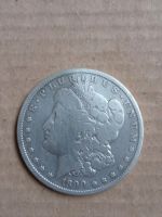 Лот: 24968672. Фото: 2. Доллар США Свобода 1890 г. Серебро... Монеты