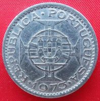 Лот: 4715106. Фото: 2. (№3600/LF) 5 эскудо 1973 (Мозамбик... Монеты