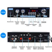 Лот: 20335953. Фото: 2. Усилитель звука AK35 с USB/AUX... Аудиотехника