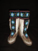 Лот: 2274773. Фото: 3. Унты женские из камуса оленя. Одежда, обувь, галантерея