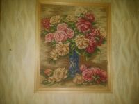 Лот: 11472426. Фото: 2. натюрморт цветочный ..розы.. Ручная работа