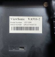 Лот: 23457936. Фото: 5. Монитор ЖК рабочий viewSonic va916