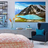 Лот: 15193338. Фото: 2. Горный пейзаж. Живопись, скульптура, фото