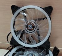 Лот: 19169044. Фото: 2. Вентилятор RGB 120 мм 3 pin molex. Комплектующие