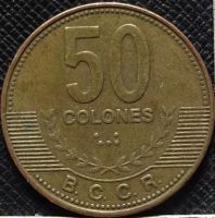 Лот: 18771290. Фото: 2. Коста-рика 50 колон 2007. Монеты