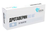 Лот: 23988283. Фото: 2. Дротаверин г хл таб. 80мг №20. Медицина