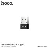 Лот: 19922558. Фото: 5. Адаптер Hoco UA6, USB-Type-C черный