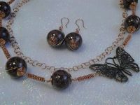 Лот: 1399212. Фото: 2. Авторская работа"Тропическая бабочка... Ювелирные изделия, бижутерия, часы