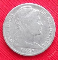 Лот: 2363999. Фото: 2. (№1931) 1 сентаво 1946 (Колумбия... Монеты
