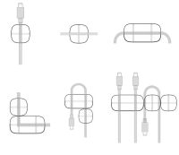 Лот: 12716125. Фото: 3. Держатель для проводов Baseus... Смартфоны, связь, навигация