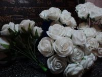Лот: 3332455. Фото: 3. Маленькие белые латексные розы... Красота и здоровье