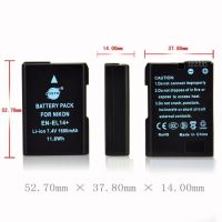 Лот: 7783672. Фото: 3. Аккумулятор DSTE EN-EL14+ 1600mAh... Фото, видеокамеры, оптика