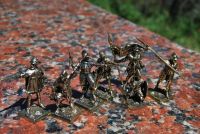 Лот: 10926719. Фото: 2. Набор бронзовых солдатиков "Мальтийский... Моделизм