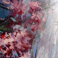 Лот: 20633211. Фото: 3. Картина маслом "Весна" мастихин... Ручная работа