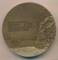 Лот: 8204548. Фото: 2. Финляндия Медаль 1987 70 лет независимости... Значки, медали, жетоны