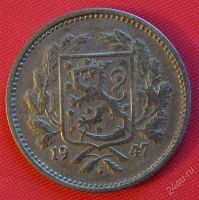 Лот: 1581118. Фото: 2. (№519) 5 марок 1947 (Финляндия... Монеты