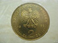 Лот: 10035723. Фото: 4. Польша, 2 злотых 1999 года. 190... Красноярск