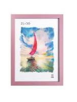 Лот: 25594955. Фото: 2. Рамка МДФ 21х30 цвет розовый с... Картины, панно