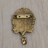 Лот: 14763892. Фото: 2. Брошь с античным профилем и камнями... Ювелирные изделия, бижутерия, часы