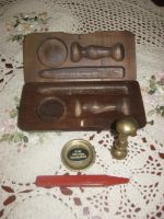 Лот: 6655597. Фото: 4. Набор для сургучной печати бронза...