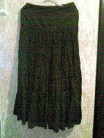 Лот: 5519281. Фото: 2. Длинная черная юбка ярусами, ткань... Женская одежда