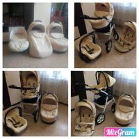 Лот: 12116638. Фото: 3. Коляска 3 в 1 verdi fan Бежевая. Дети растут