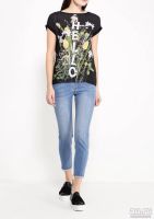 Лот: 9669625. Фото: 2. Футболка черная с надписью Hello... Женская одежда