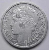Лот: 211237. Фото: 2. Франция. 2 франка 1945г. (3). Монеты
