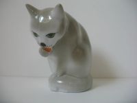 Лот: 14941357. Фото: 2. Кошка Кот Котенок Красный фарфорист... Антиквариат