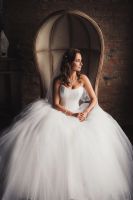 Лот: 17166927. Фото: 2. Белоснежное Пышное свадебное платье... Свадебная мода