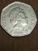 Лот: 24642674. Фото: 2. 50 пенсов 2020 г. Великобритания... Монеты