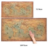 Лот: 9672484. Фото: 3. Карта мира на крафт бумаге, стилизованная... Домашний быт