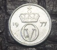 Лот: 8730632. Фото: 2. Норвегия 10 эре 1977 (340). Монеты
